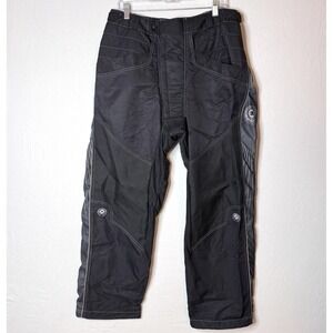 Smart Parts Paintball Pants Mens L Black Gray Protective Gear Adjustable Vented